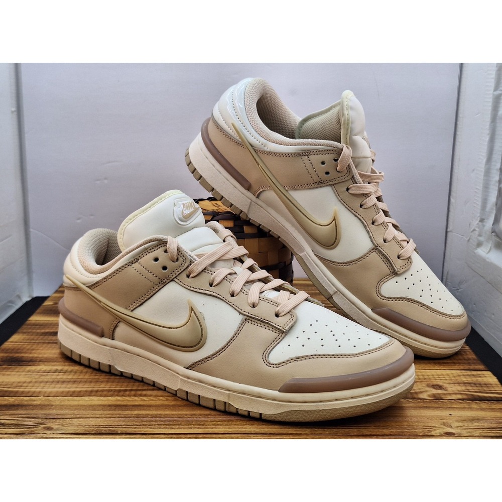 Nike Dunk Low Twist Sanddrift Sail‎ Sneaker DZ2794-102 Women's Size 12 UK 9.5